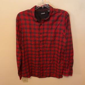 Chaps/Ralph Lauren Men's Cotton Flannel Shirt Size XL 60% Cotton 40% Polyester